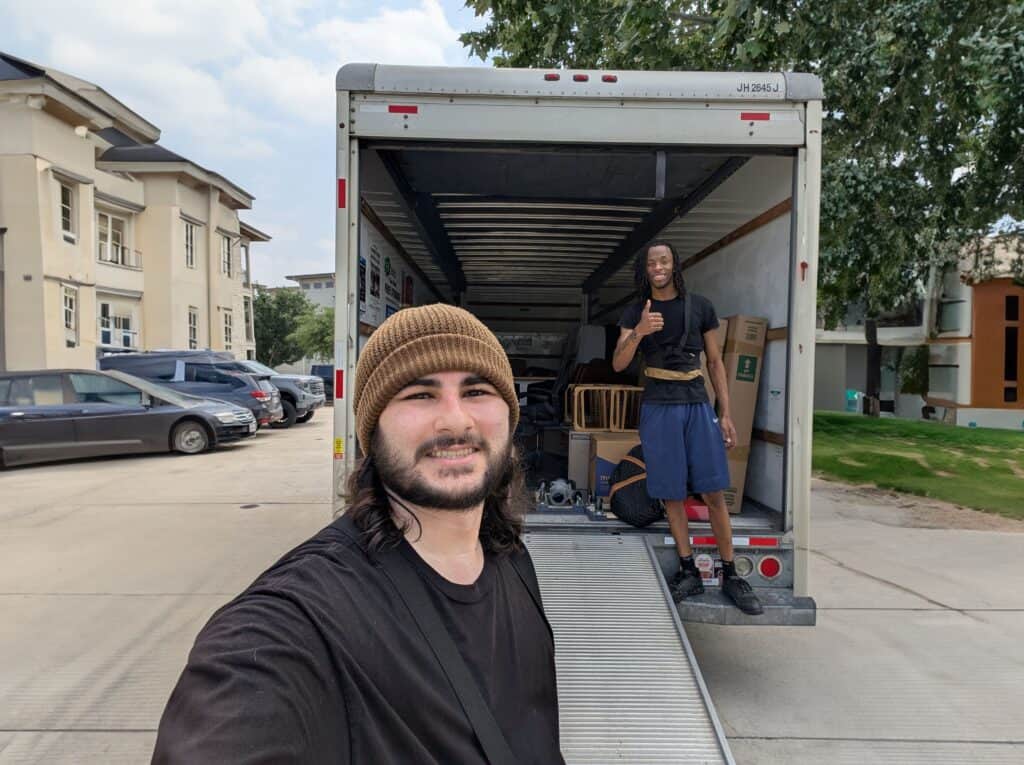 5ton moving company inside moving truck in austin texas 1