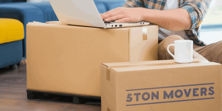 unpacking and packing boxes
